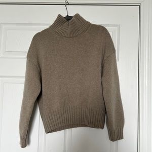 Massimo Dutti Mock neck brown sweater - Women size S